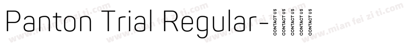 Panton Trial Regular字体转换
